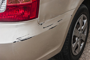 Bumper Scratch in Car